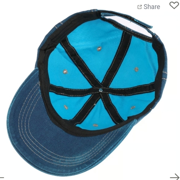 🌈Washed denim baseball cap - Picture 3 of 4